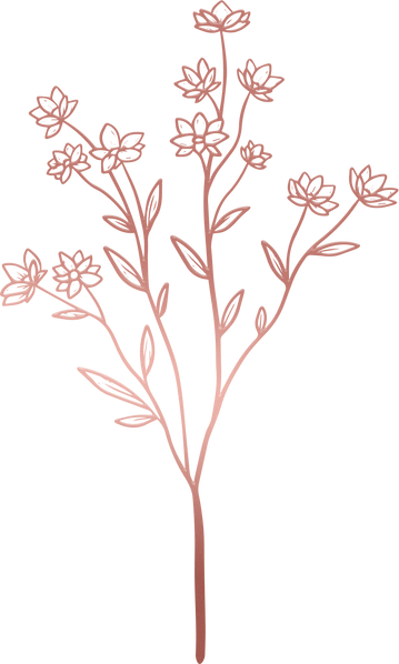 Metallic Monoline Rose Gold Baby Cosmos